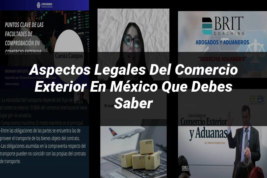 "Aspectos legales del comercio exterior en México que debes saber"