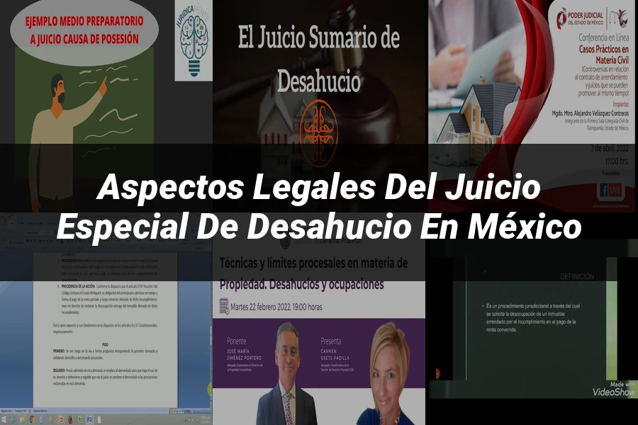 "Aspectos legales del juicio especial de desahucio en México"
