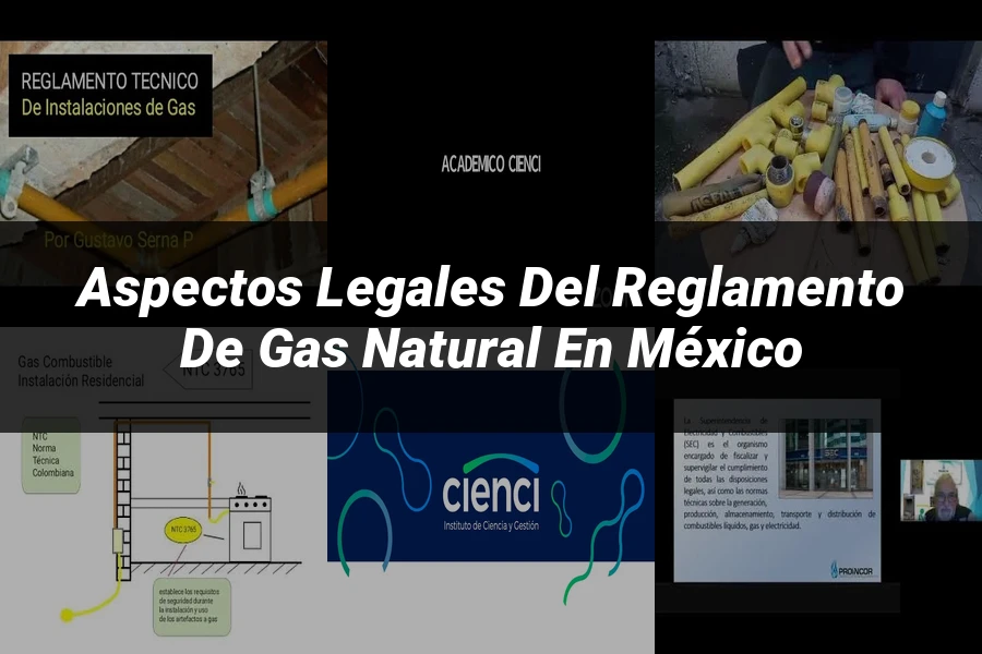 "Aspectos legales del reglamento de gas natural en México"