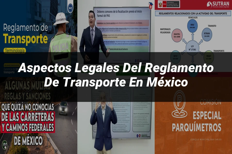 "Aspectos legales del reglamento de transporte en México"