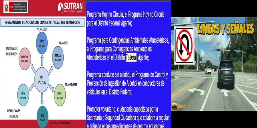 "Aspectos legales del reglamento de tránsito en México"