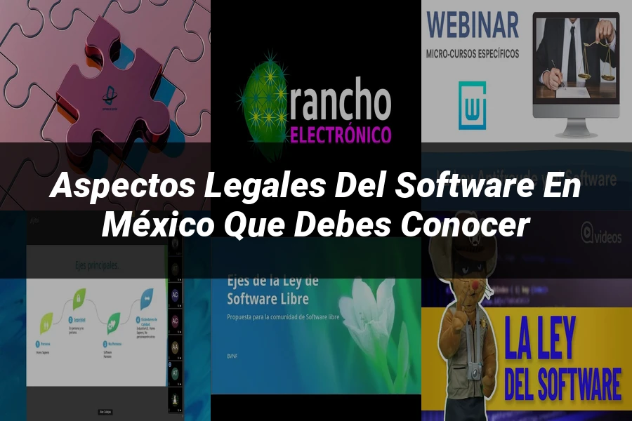"Aspectos legales del software en México que debes conocer"