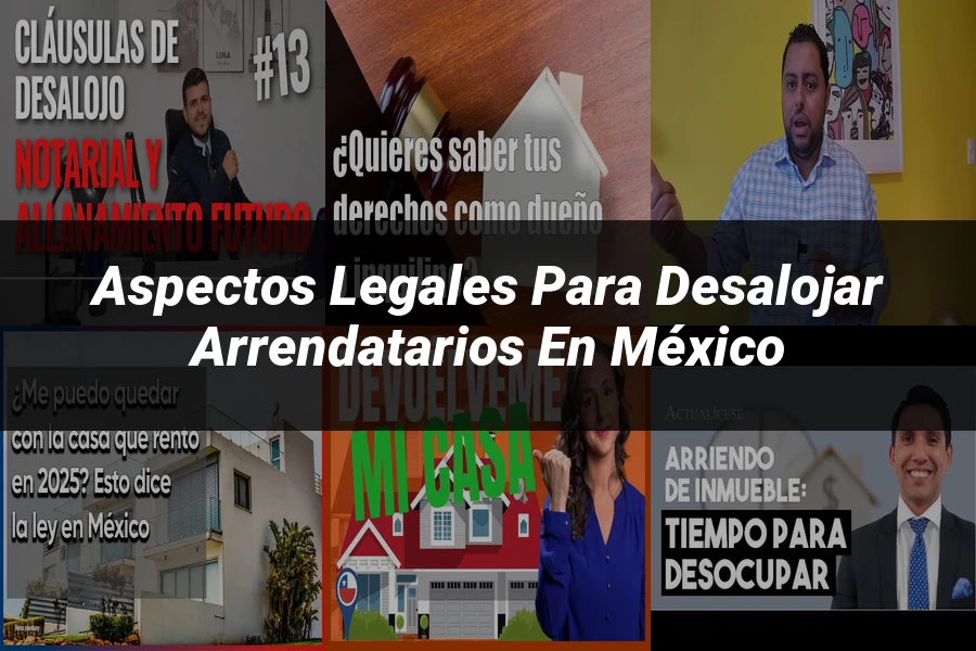 "Aspectos legales para desalojar arrendatarios en México"