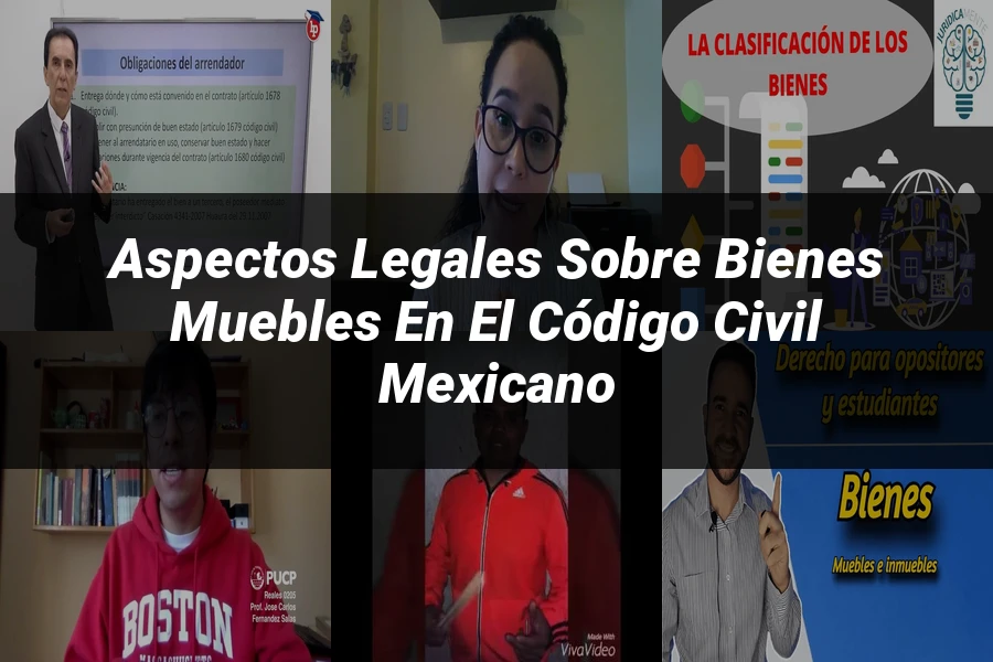 "Aspectos legales sobre bienes muebles en el Código Civil Mexicano"