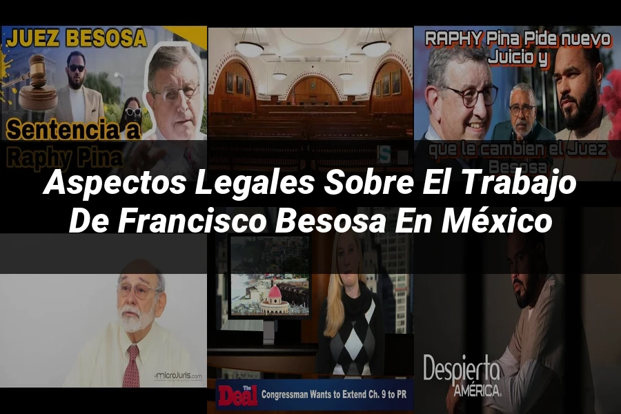 "Aspectos legales sobre el trabajo de Francisco Besosa en México"
