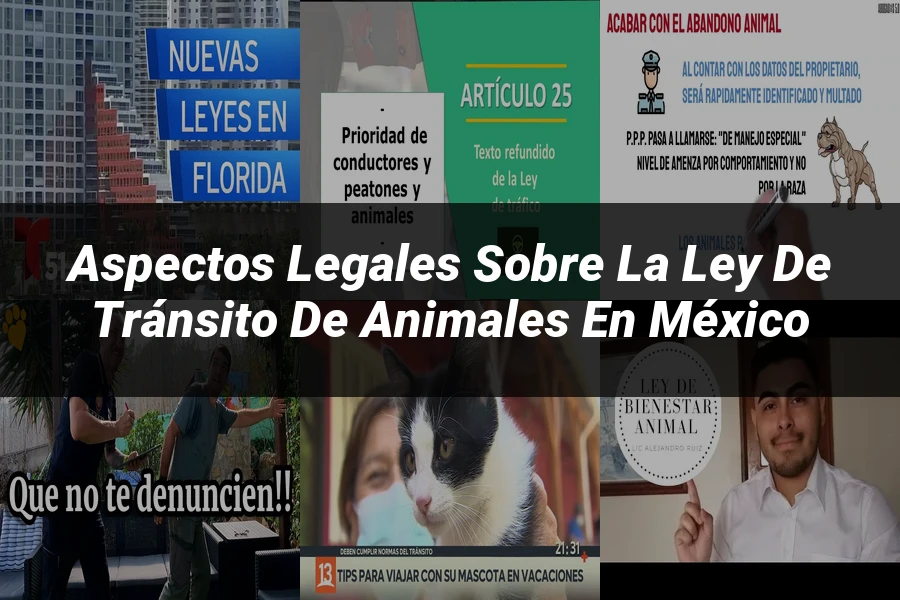 "Aspectos legales sobre la ley de tránsito de animales en México"