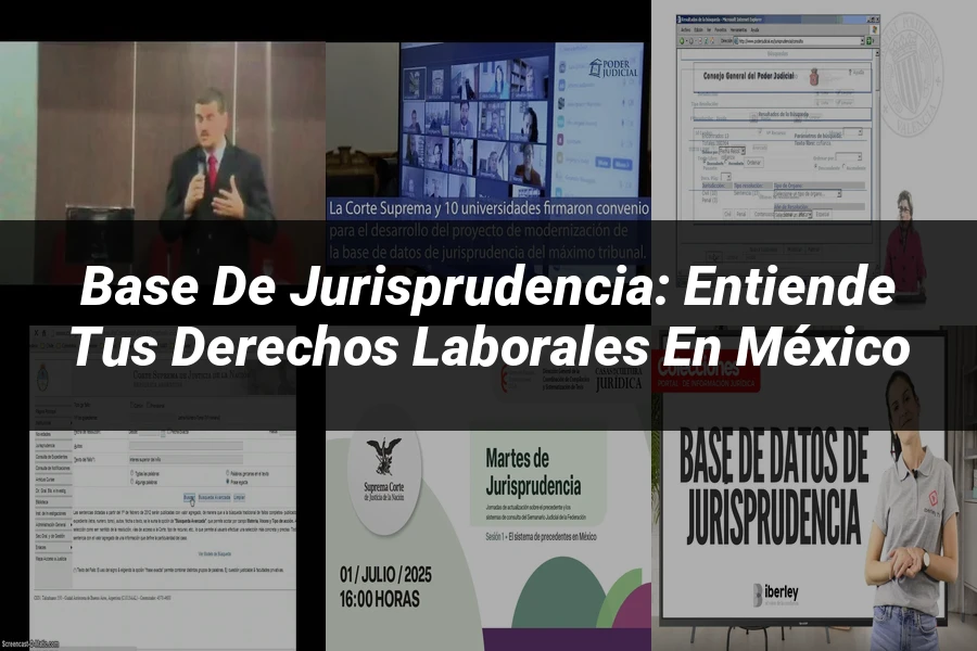 "Base de Jurisprudencia: Entiende tus Derechos Laborales en México"