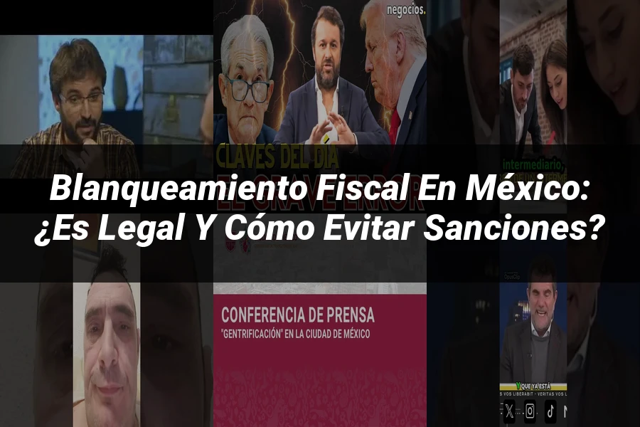 "Blanqueamiento fiscal en México: ¿Es legal y cómo evitar sanciones?"