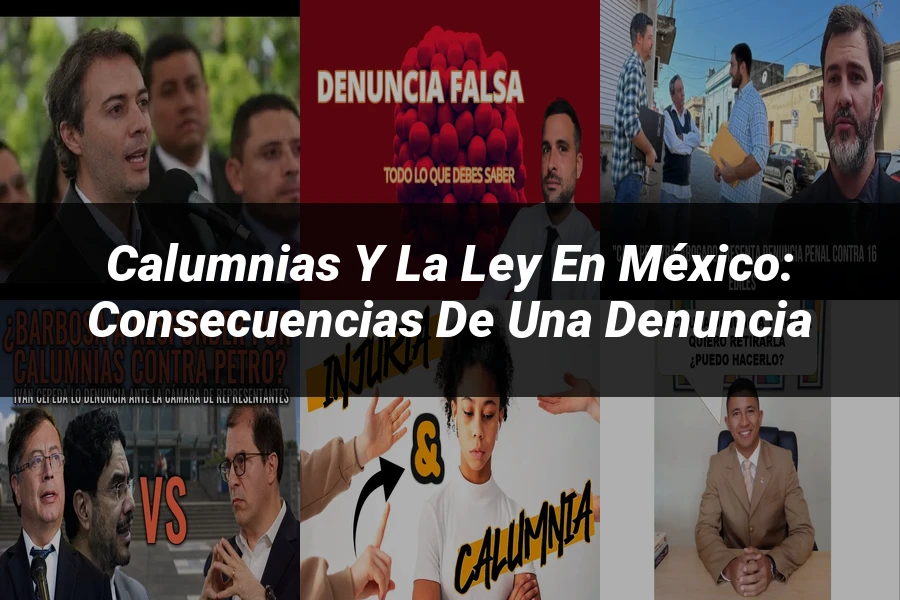 "Calumnias y la Ley en México: Consecuencias de una Denuncia"