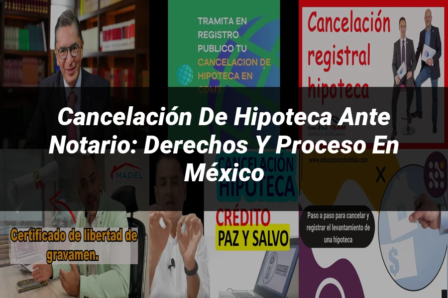 "Cancelación de Hipoteca ante Notario: Derechos y Proceso en México"