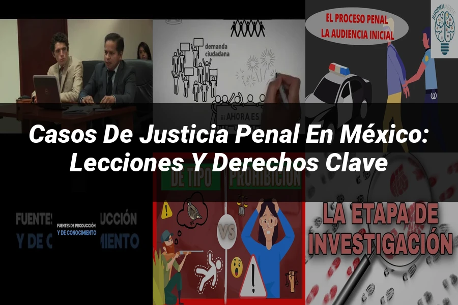 "Casos de Justicia Penal en México: Lecciones y Derechos Clave"