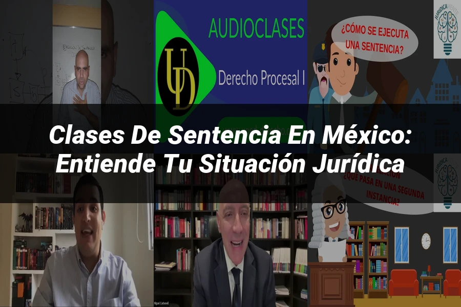 "Clases de sentencia en México: Entiende tu situación jurídica"