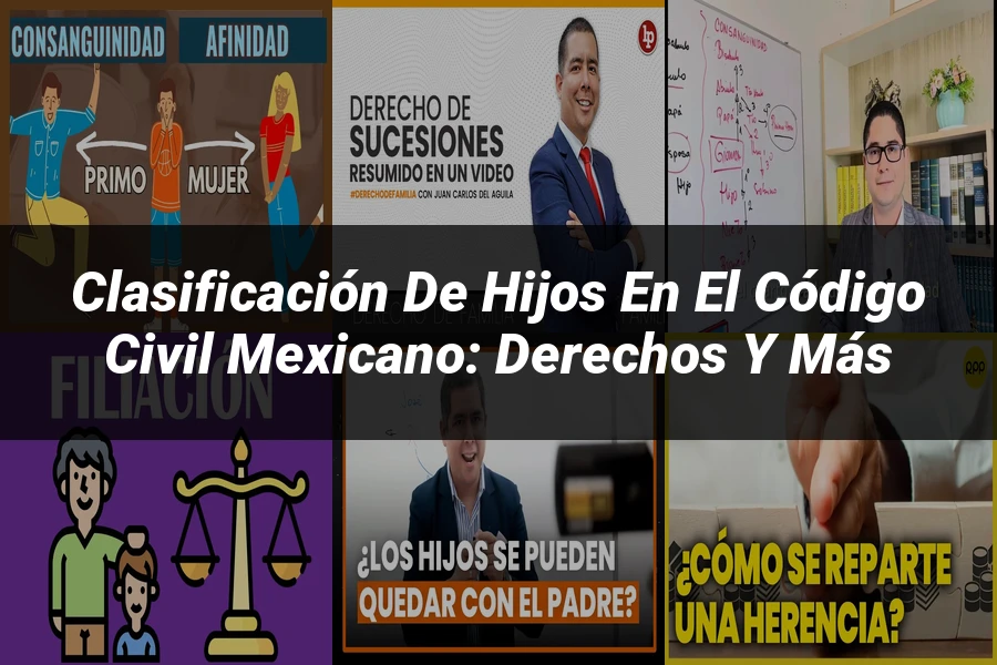 "Clasificación de Hijos en el Código Civil Mexicano: Derechos y Más"