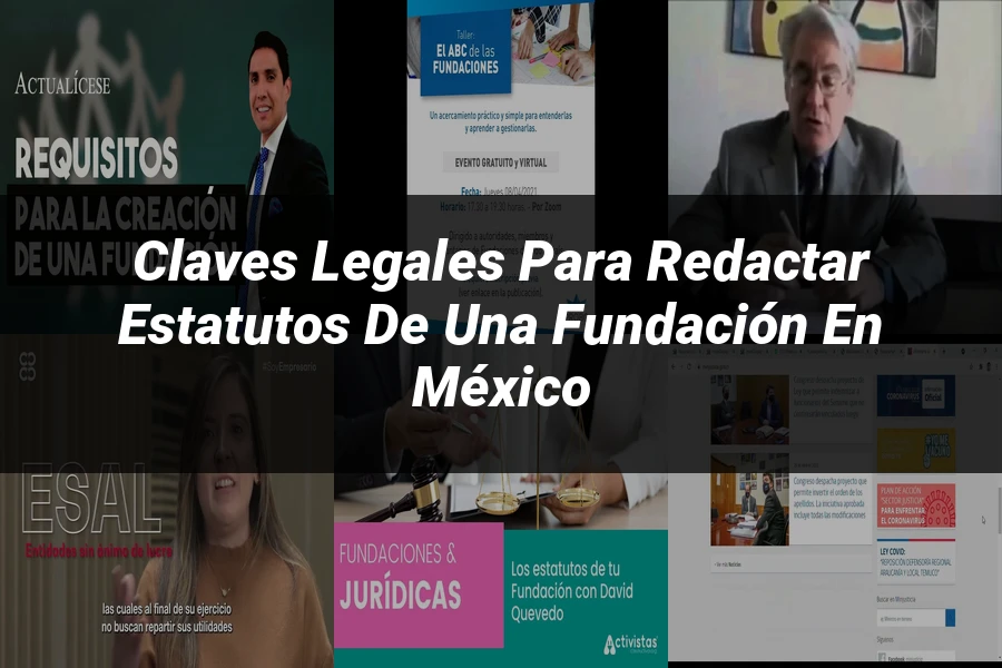 "Claves Legales para Redactar Estatutos de una Fundación en México"