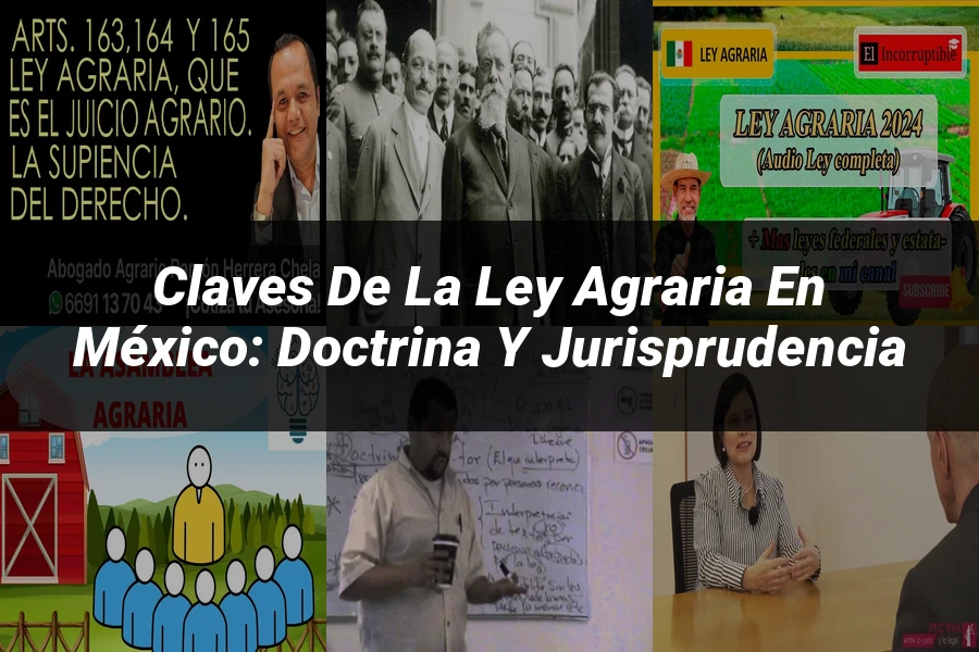 "Claves de la Ley Agraria en México: Doctrina y Jurisprudencia"