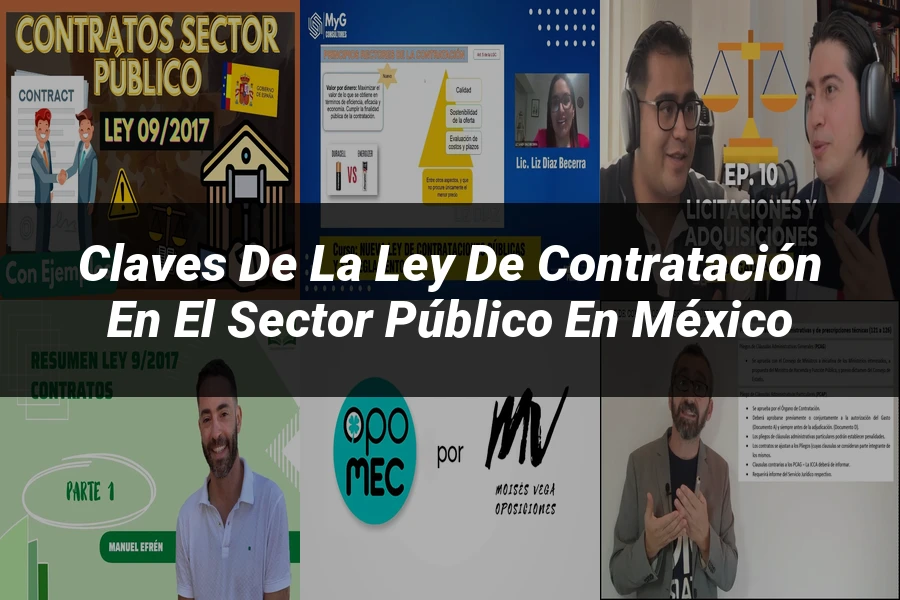"Claves de la Ley de Contratación en el Sector Público en México"