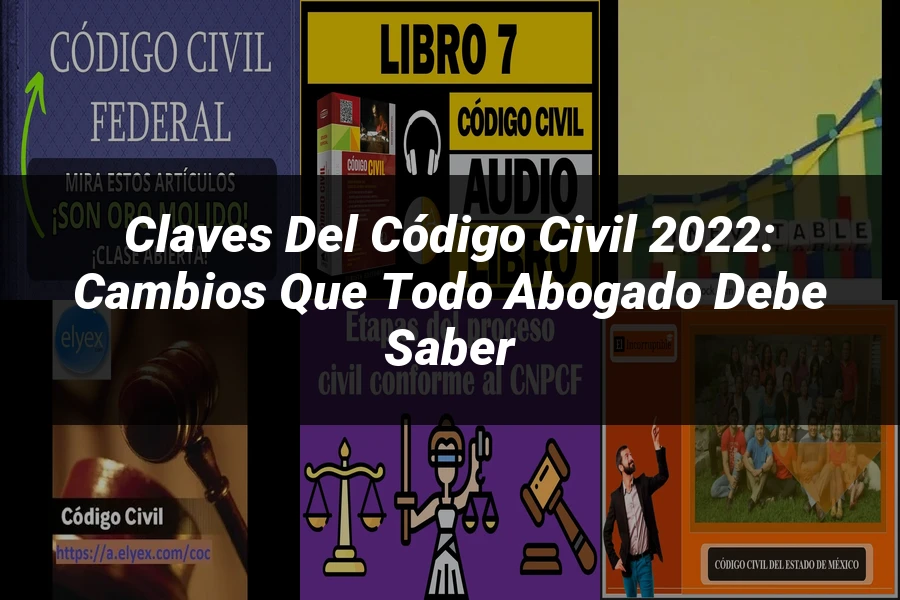 "Claves del Código Civil 2022: Cambios que Todo Abogado Debe Saber"