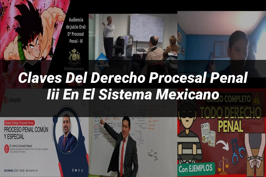 "Claves del Derecho Procesal Penal III en el Sistema Mexicano"
