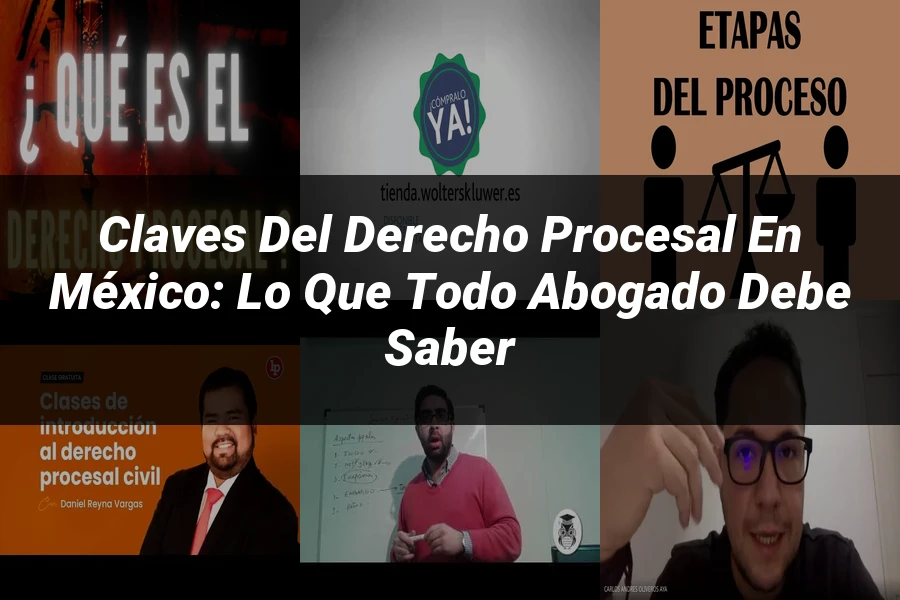 "Claves del Derecho Procesal en México: Lo que Todo Abogado Debe Saber"