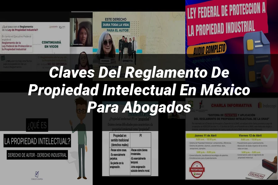 "Claves del Reglamento de Propiedad Intelectual en México para Abogados"