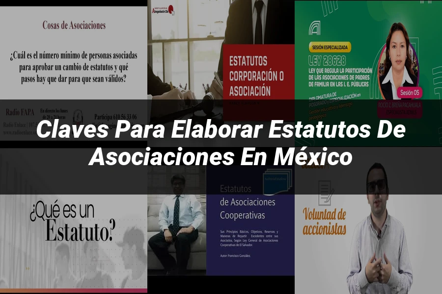 "Claves para Elaborar Estatutos de Asociaciones en México"