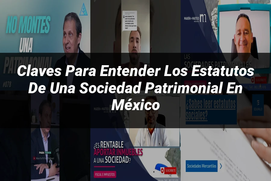 "Claves para Entender los Estatutos de una Sociedad Patrimonial en México"