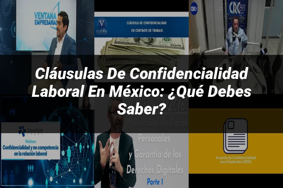 "Cláusulas de confidencialidad laboral en México: ¿Qué debes saber?"
