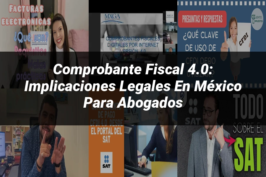 "Comprobante Fiscal 4.0: Implicaciones Legales en México para Abogados"