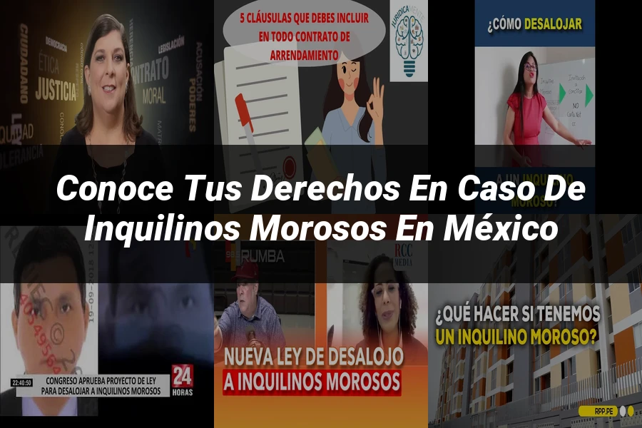 "Conoce Tus Derechos en Caso de Inquilinos Morosos en México"
