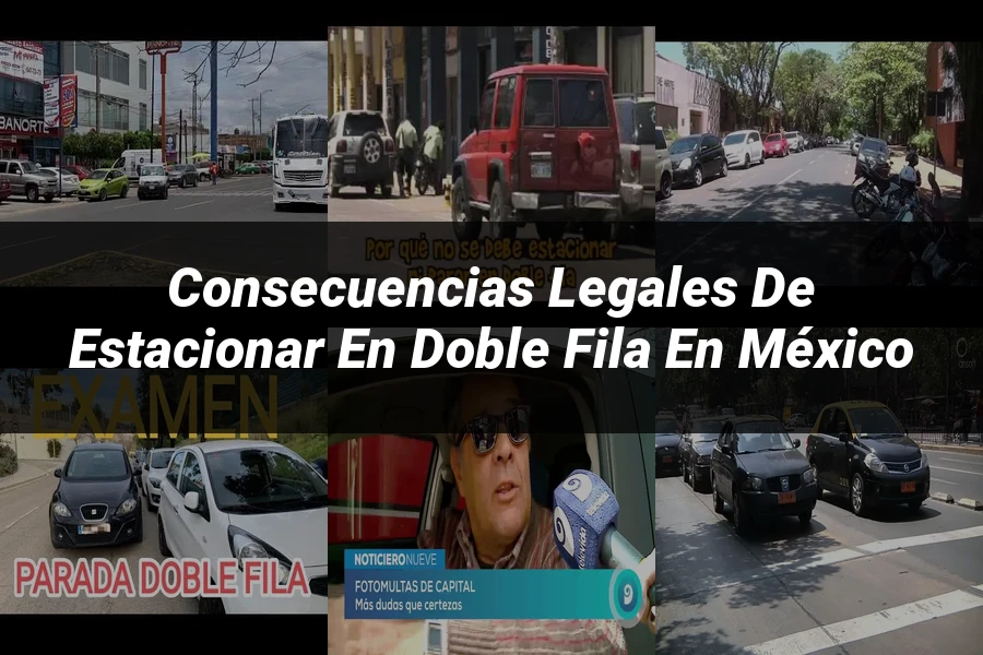"Consecuencias legales de estacionar en doble fila en México"