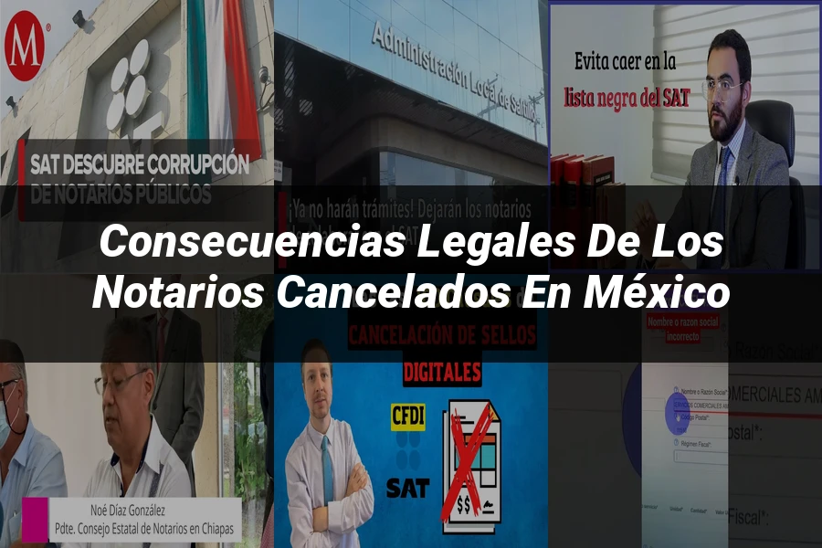 "Consecuencias legales de los notarios cancelados en México"