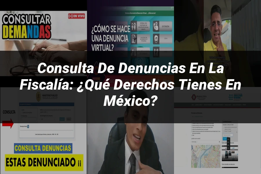 "Consulta de denuncias en la fiscalía: ¿Qué derechos tienes en México?"