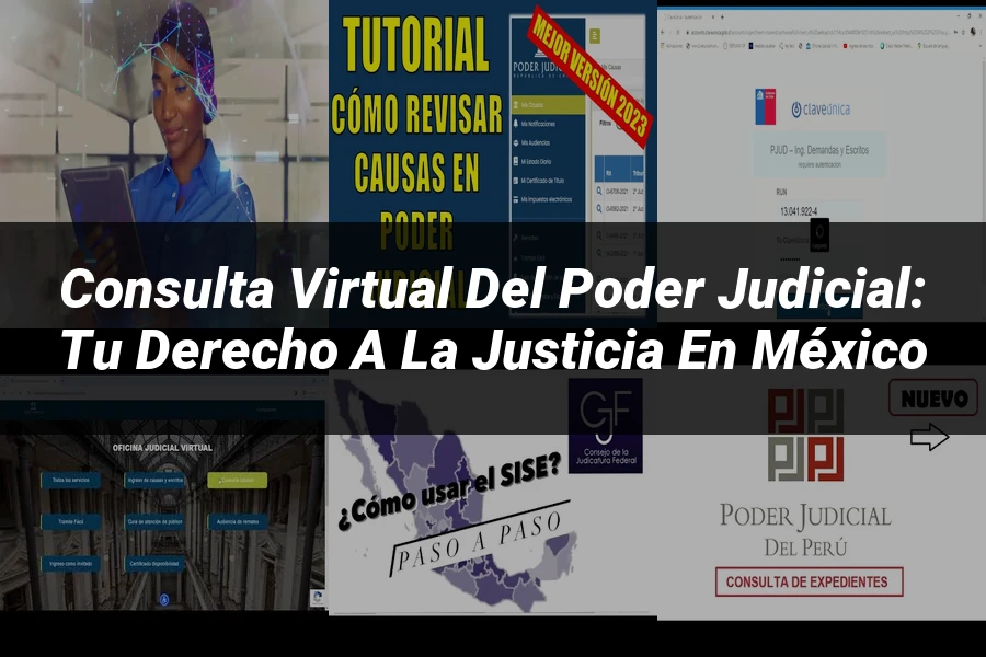 "Consulta virtual del poder judicial: tu derecho a la justicia en México"