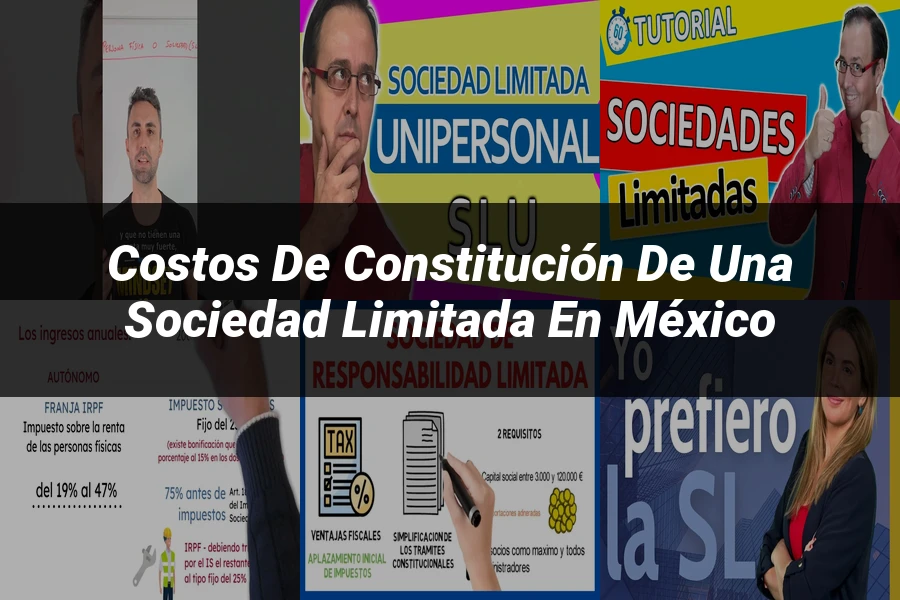 "Costos de constitución de una sociedad limitada en México"