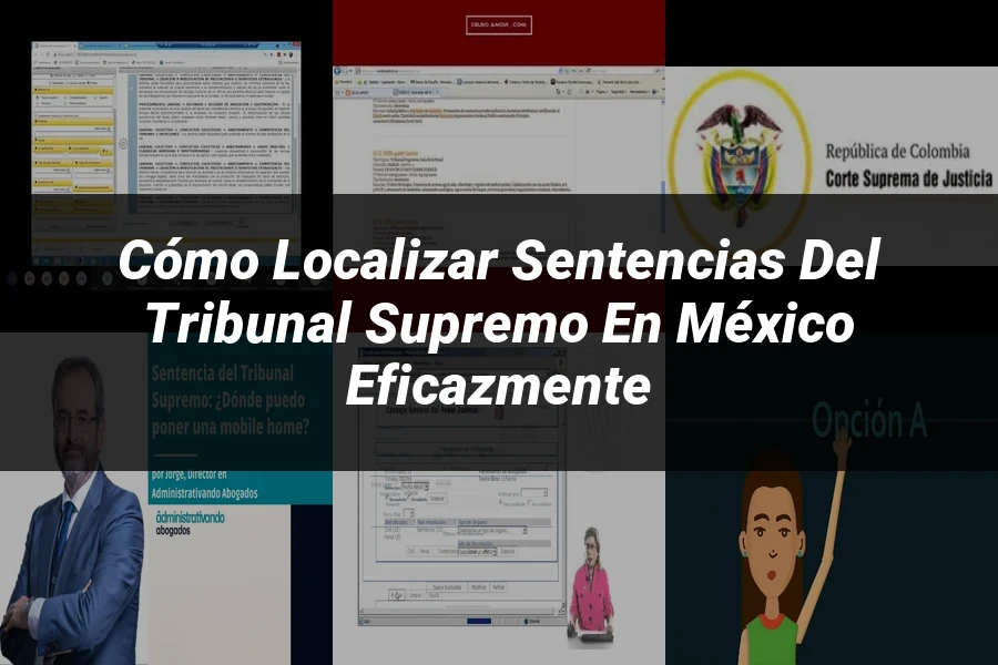 "Cómo Localizar Sentencias del Tribunal Supremo en México Eficazmente"