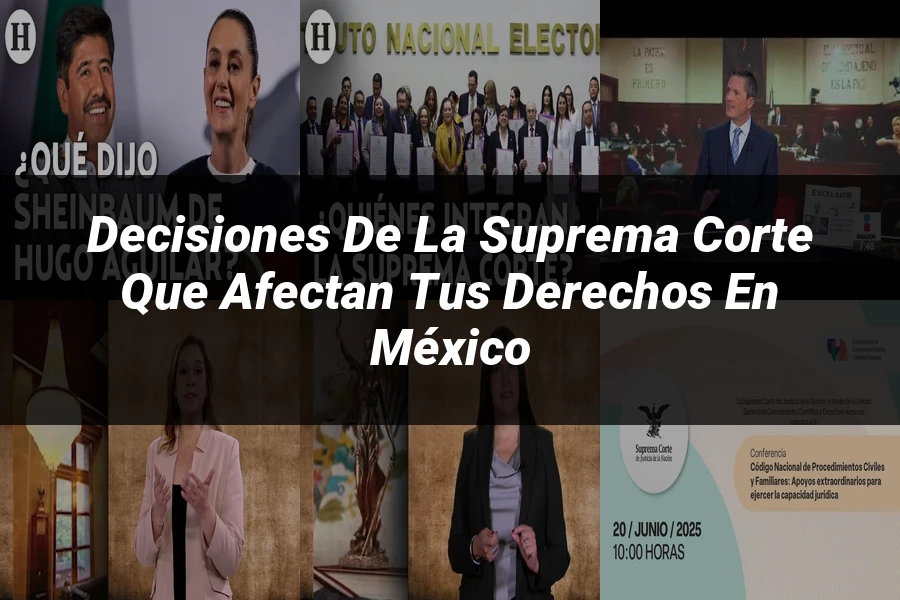"Decisiones de la Suprema Corte que Afectan tus Derechos en México"