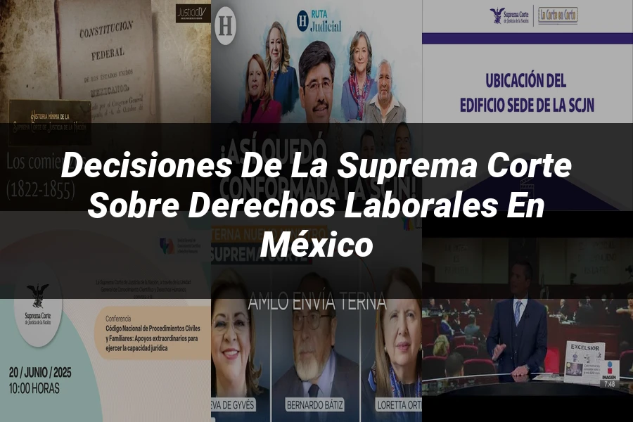 "Decisiones de la Suprema Corte sobre derechos laborales en México"