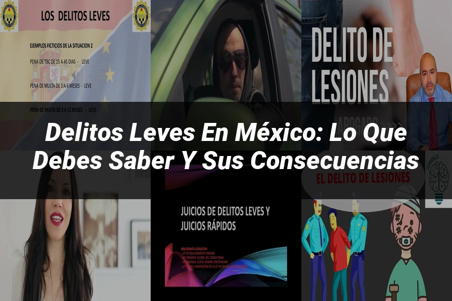 "Delitos Leves en México: Lo que Debes Saber y sus Consecuencias"