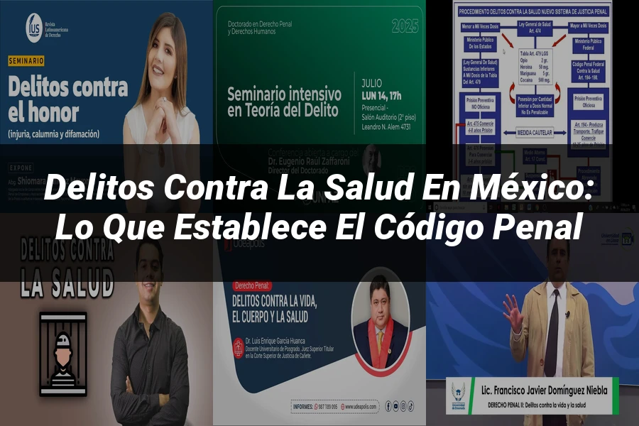 "Delitos contra la salud en México: lo que establece el código penal"
