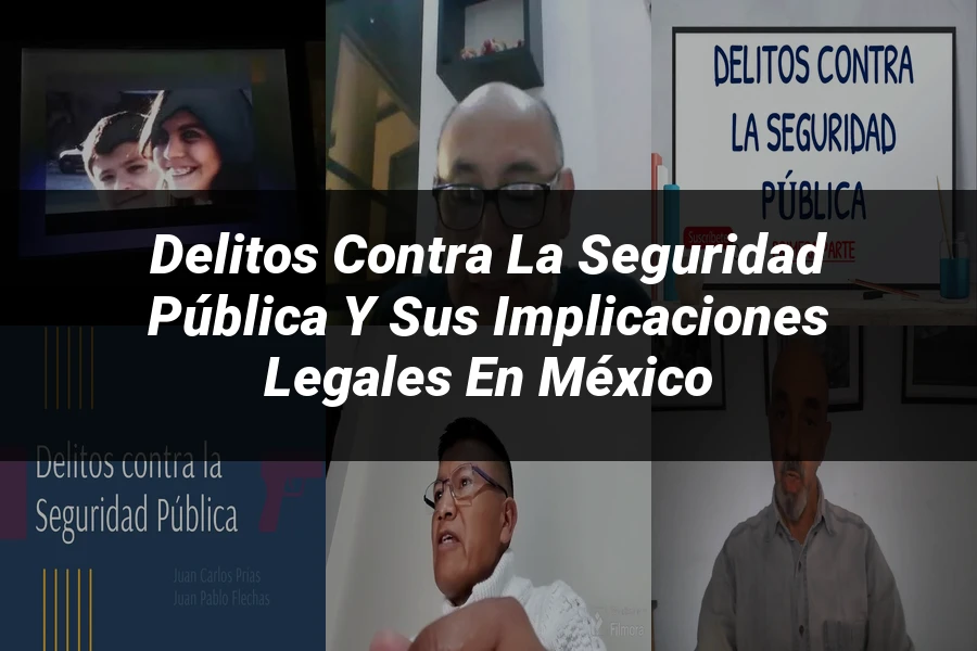 "Delitos contra la seguridad pública y sus implicaciones legales en México"