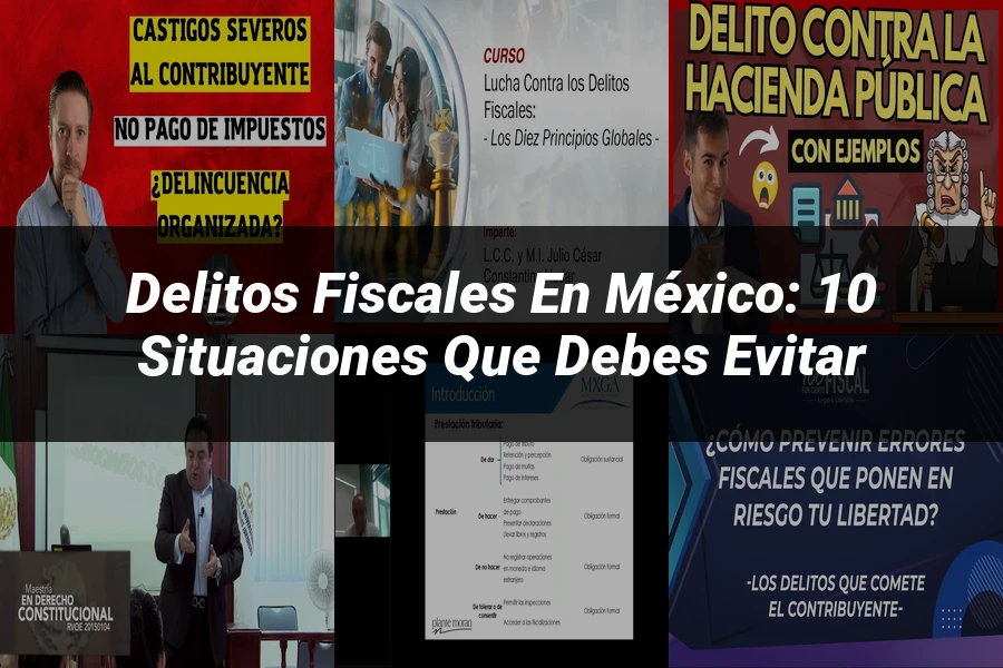 "Delitos fiscales en México: 10 situaciones que debes evitar"