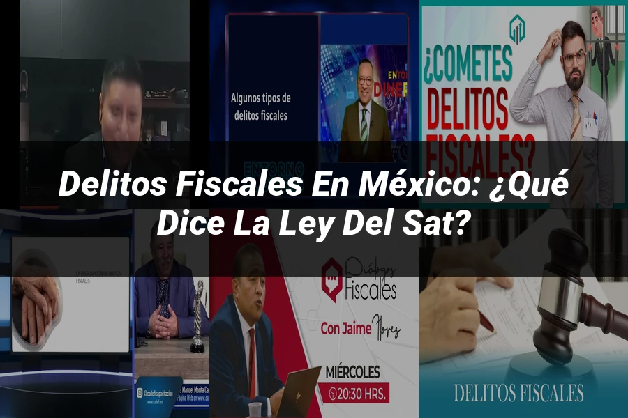 "Delitos fiscales en México: ¿Qué dice la ley del SAT?"