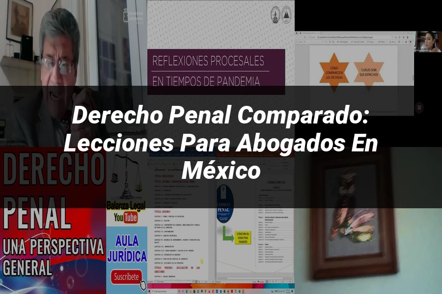 "Derecho Penal Comparado: Lecciones para Abogados en México"