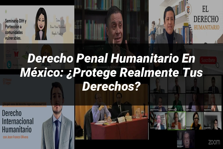 "Derecho Penal Humanitario en México: ¿Protege Realmente tus Derechos?"