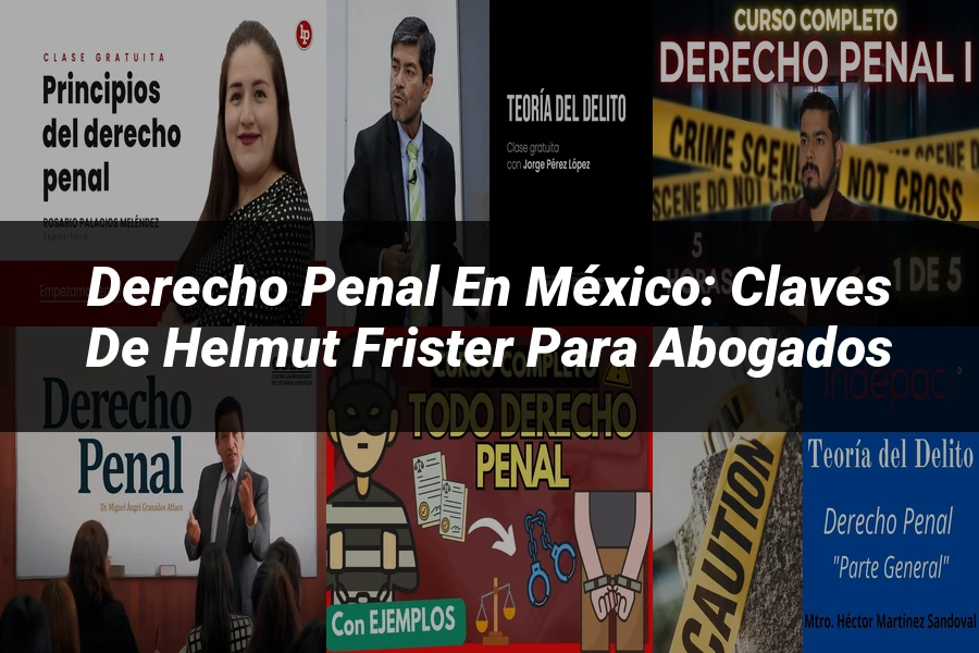 "Derecho Penal en México: Claves de Helmut Frister para Abogados"