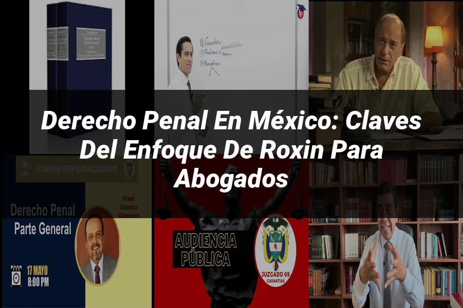 "Derecho Penal en México: Claves del Enfoque de Roxin para Abogados"