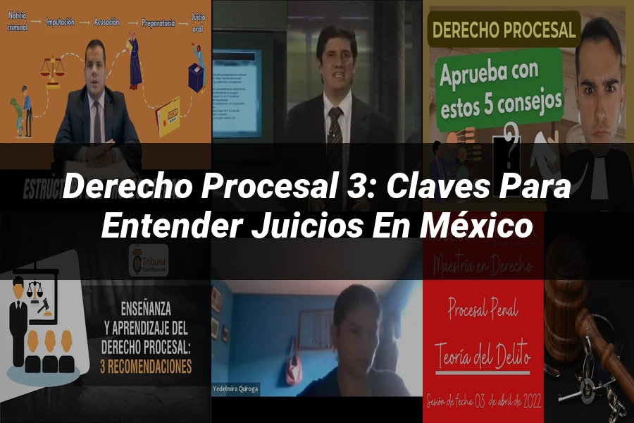 "Derecho Procesal 3: Claves para Entender Juicios en México"