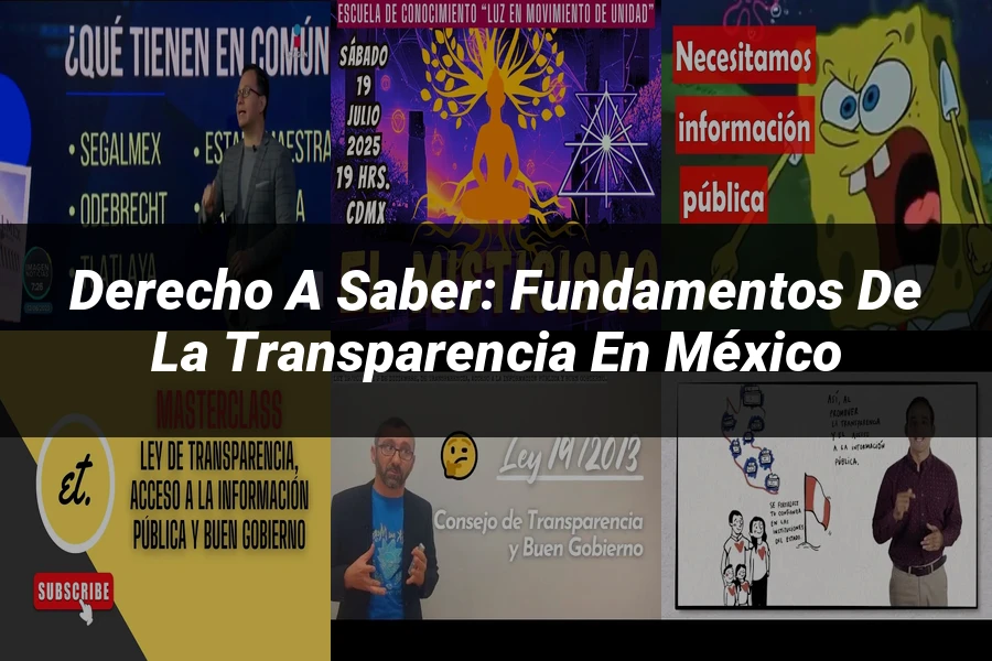 "Derecho a Saber: Fundamentos de la Transparencia en México"