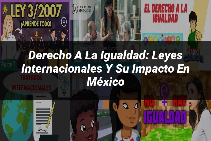 "Derecho a la Igualdad: Leyes Internacionales y su Impacto en México"