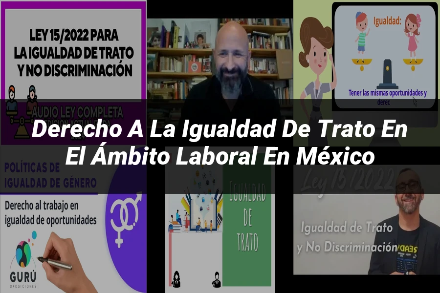 "Derecho a la igualdad de trato en el ámbito laboral en México"